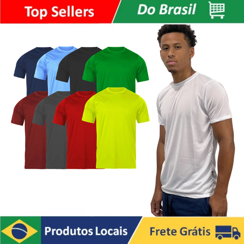 Camiseta Dry Tecido Respirável e Furadinho Academia Treino Masculino Absorve Suor - Compras Chaves