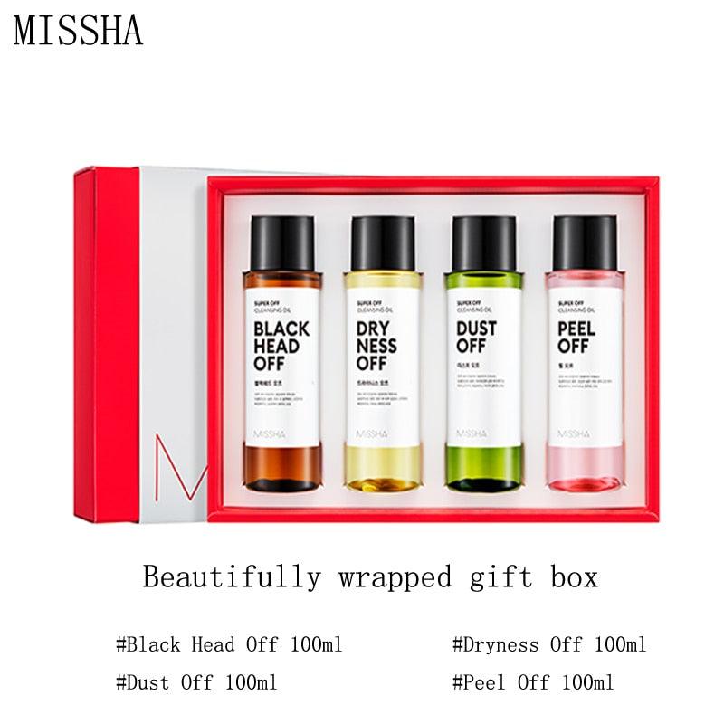 Kit Óleo de Limpeza Facial Missha - 04 peças - Compras Chaves