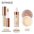 Kit Maquiagem Facial O.TWO.O - Corretivo, Base e Pó - Compras Chaves