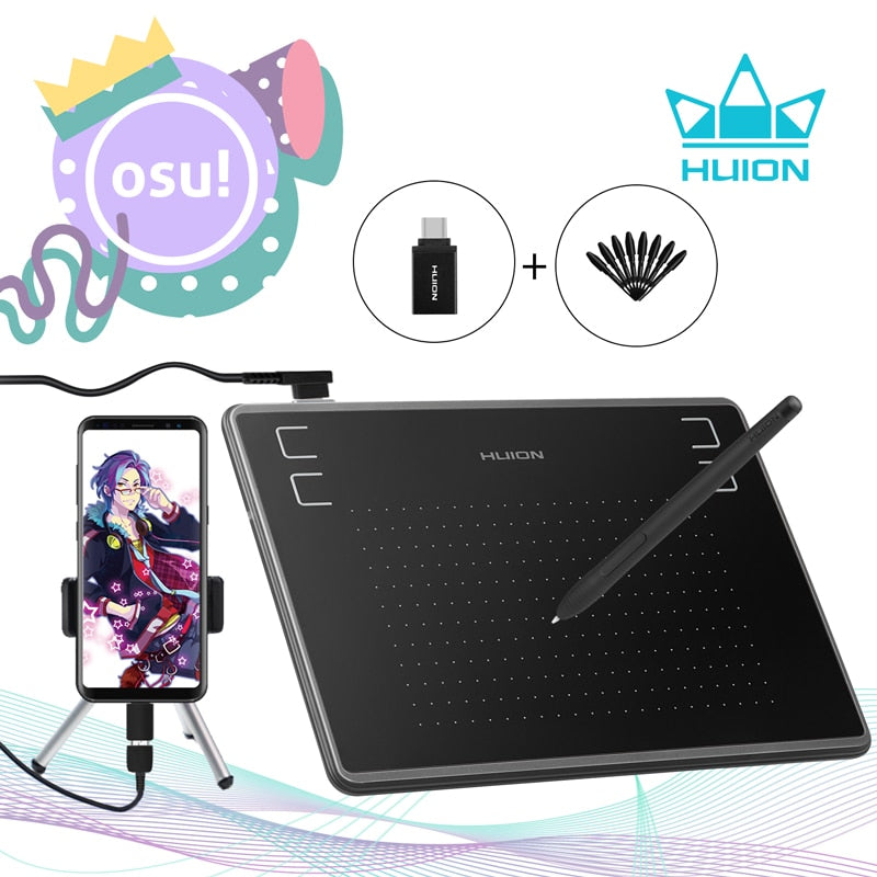 Mesa Digitalizadora Desenho Gráfico e Digital HUION H430P - Compras Chaves