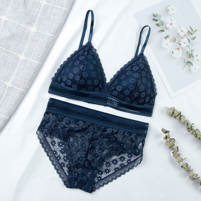 Conjunto Lingerie em Renda Fancy - Compras Chaves