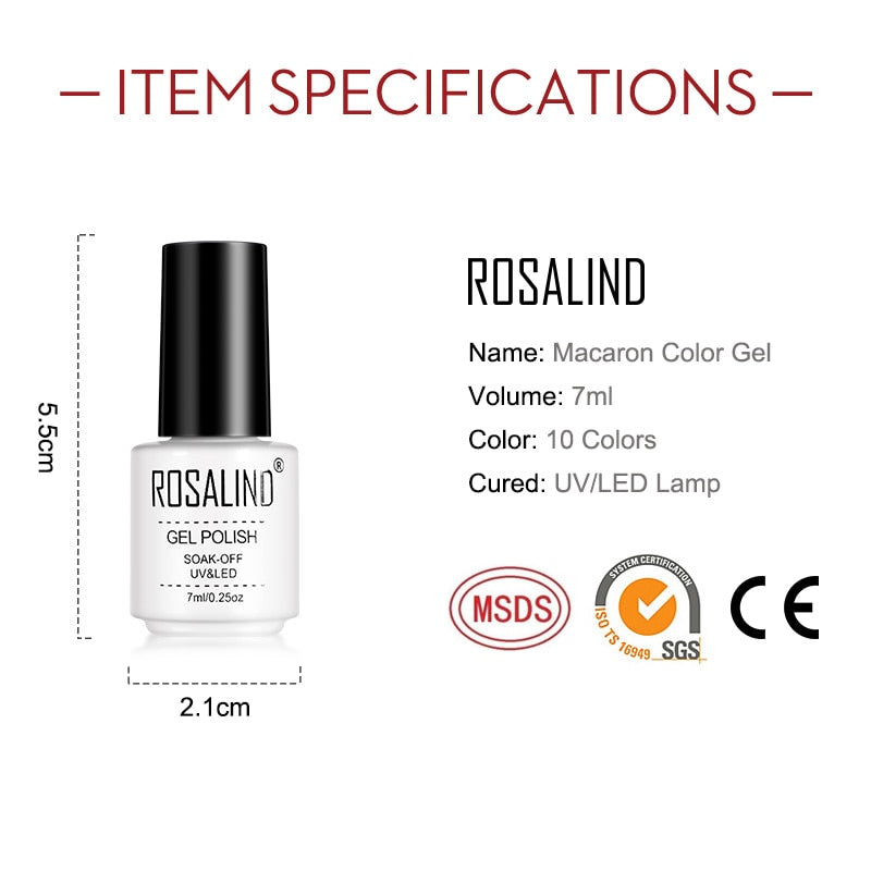 Esmalte de Unha Gel Rosalind - Candy Colors - Compras Chaves