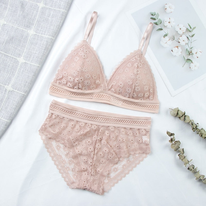 Conjunto Lingerie em Renda Fancy - Compras Chaves