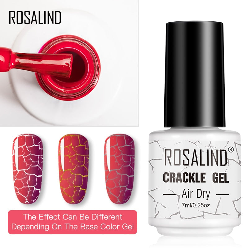 Esmalte de Unha Gel Rosalind - Efeito Crackle - Compras Chaves