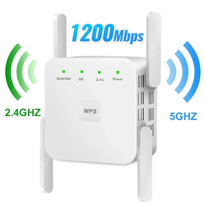 Repetidor WiFi Wireless 2.4G 5Ghz 1200Mbps - Compras Chaves