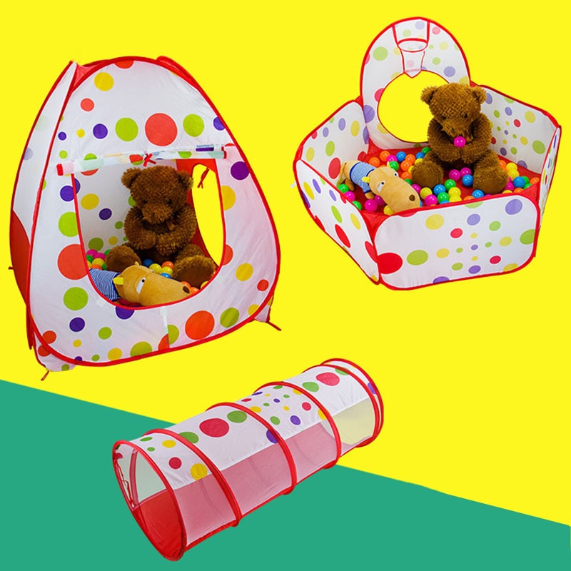 Piscina de Bolinha Infantil 3 em 1 - Play Tent Imbaby - Compras Chaves