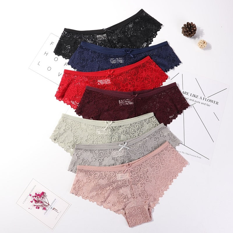 Calcinha em Renda Sexy Lace - Kit com 3 peças - Compras Chaves