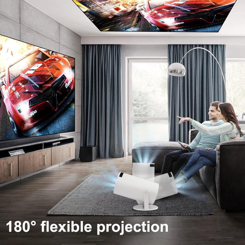 Progaga HY300 Projector 4K Android 11 WiFi 260 ANSI Allwinner H713 BT5.0 720P Home Cinema Outdoor Portable Projetor HY300 PRO - Compras Chaves