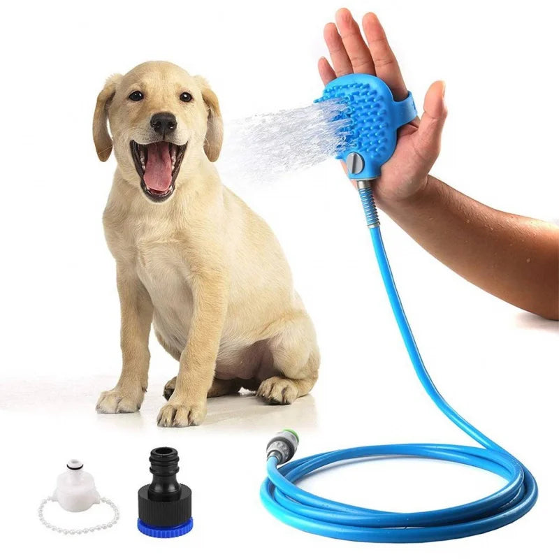 Luva do massagear da mangueira do silicone do animal de estimação para cães e gatos do banho - Compras Chaves