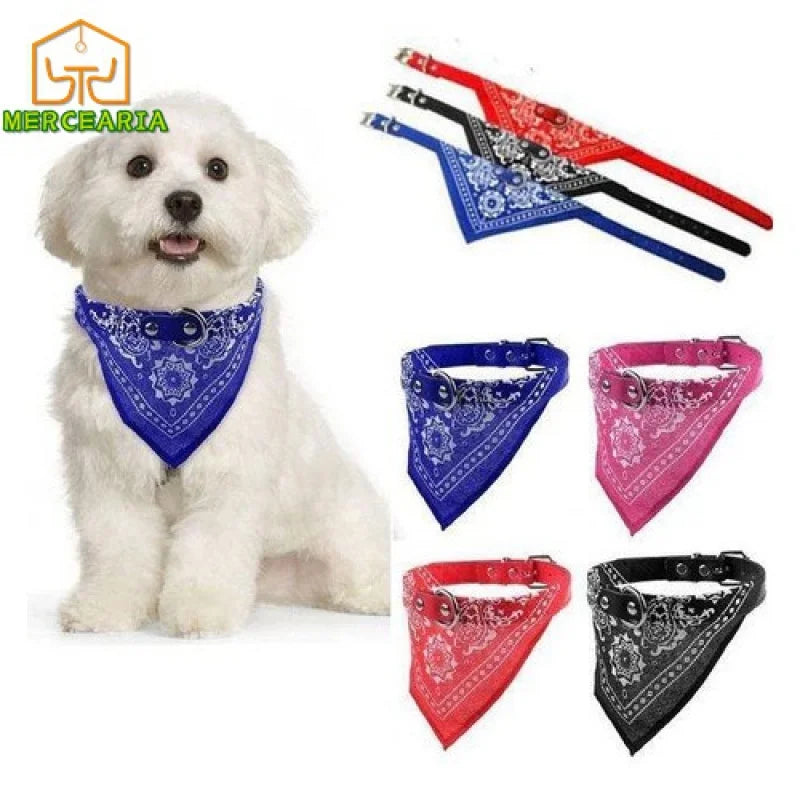 Pet Coleira Colar com Lenço Bandana Ajustável Cães E Gatos Tamanho Pequeno Pet Novidade para Cachorro Porte Pequeno Médio Gato - Compras Chaves