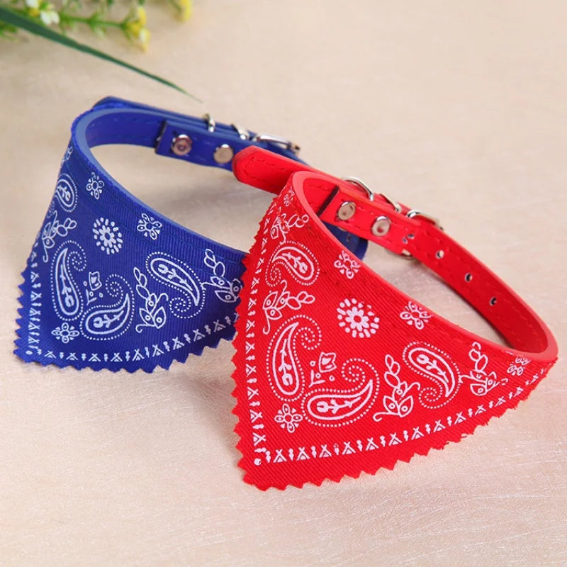 Pet Coleira Colar com Lenço Bandana Ajustável Cães E Gatos Tamanho Pequeno Pet Novidade para Cachorro Porte Pequeno Médio Gato - Compras Chaves