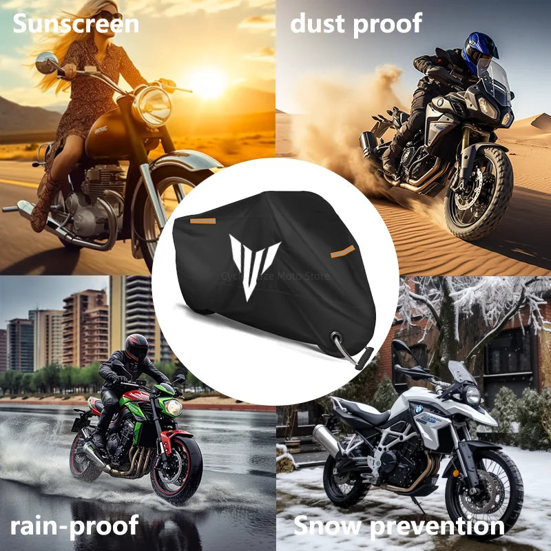 Motorcycle Cover Waterproof Outdoor Scooter UV Protector Dust Rain Cover For YAMAHA MT01 MT09 MT07 MT10 MT03 MT 09 07 03 10 - Compras Chaves