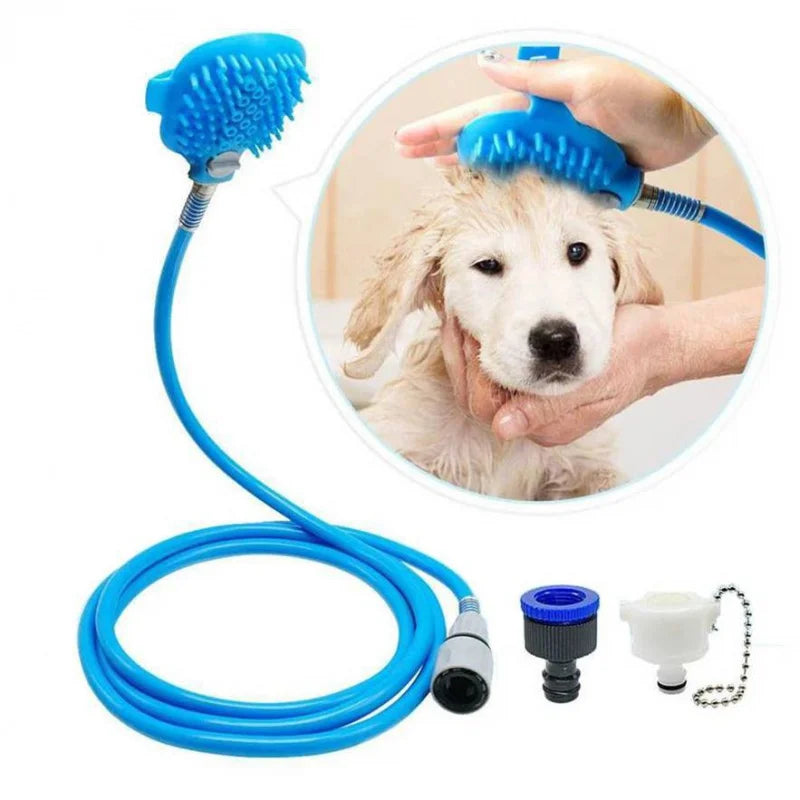 Luva do massagear da mangueira do silicone do animal de estimação para cães e gatos do banho - Compras Chaves