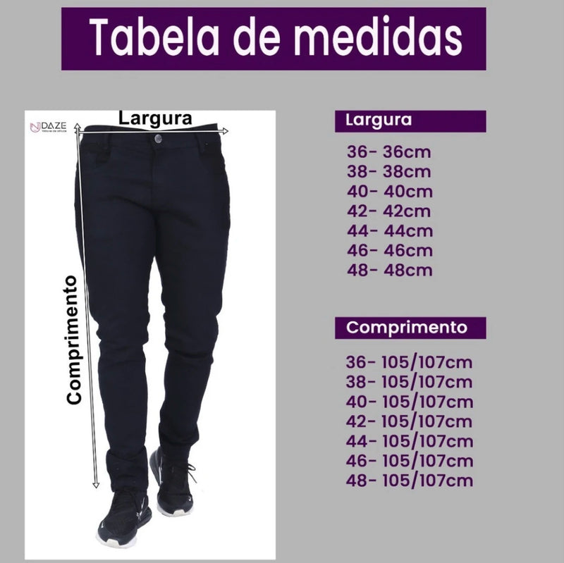 CALÇA MASCULINO MARROM (CAFE)SARJA SLIM COM LAYCRA CASUAL TOP - Compras Chaves