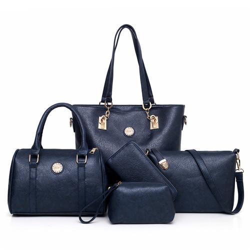 Conjunto Bolsa Luxo Feminina - 05 Peças - Compras Chaves