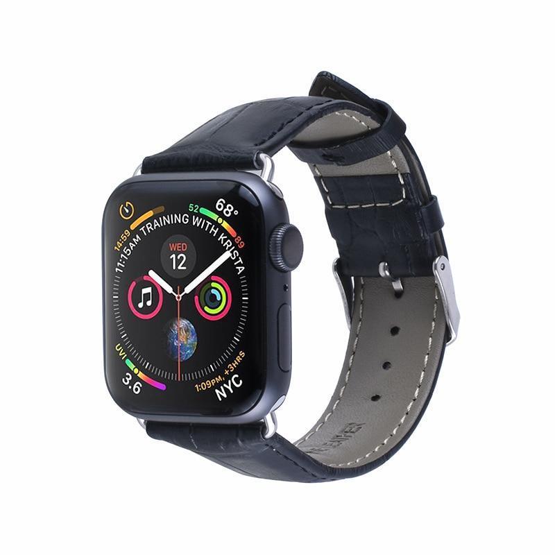 Pulseira de Couro para Apple Watch 38/40/42/44mm - Compras Chaves