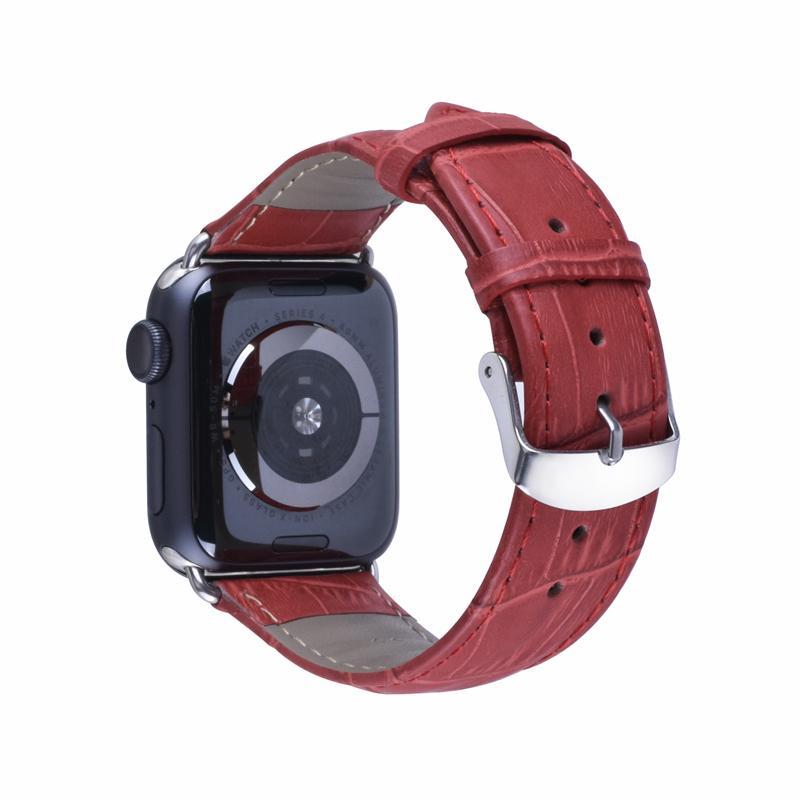 Pulseira de Couro para Apple Watch 38/40/42/44mm - Compras Chaves