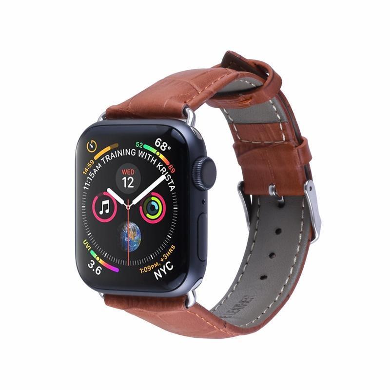 Pulseira de Couro para Apple Watch 38/40/42/44mm - Compras Chaves