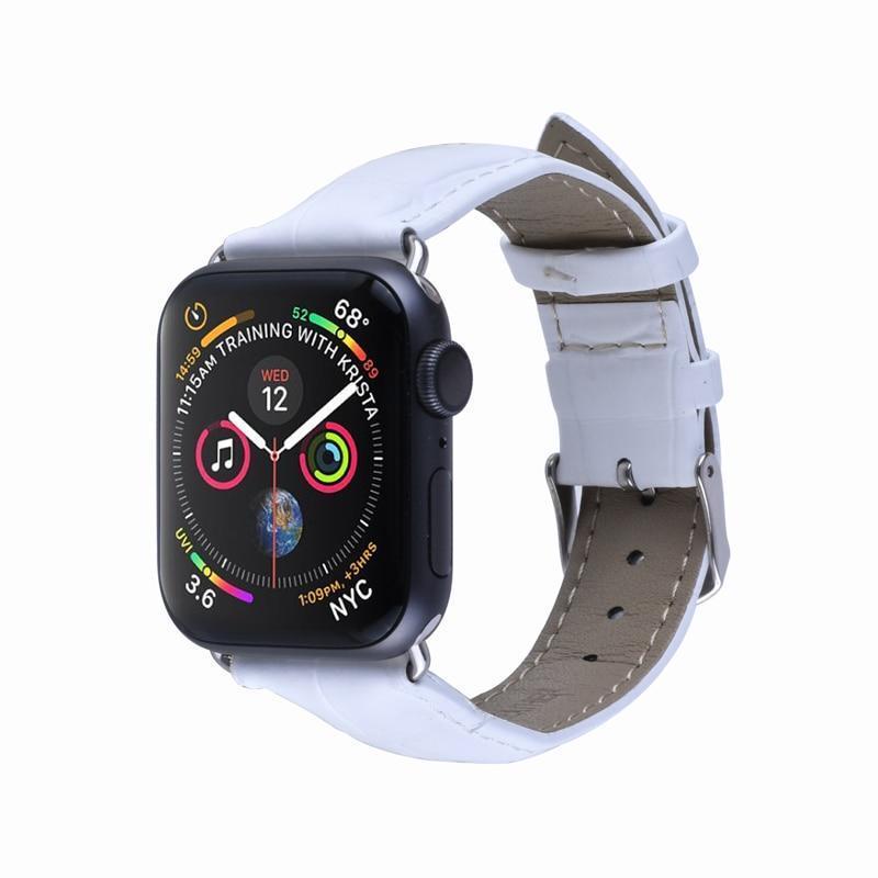 Pulseira de Couro para Apple Watch 38/40/42/44mm - Compras Chaves