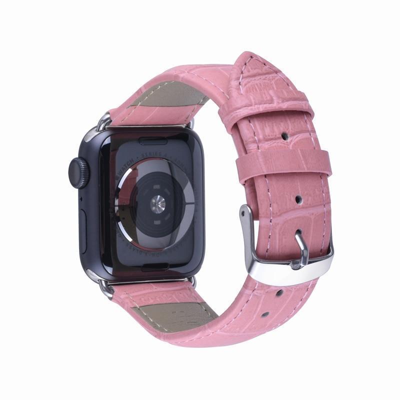 Pulseira de Couro para Apple Watch 38/40/42/44mm - Compras Chaves