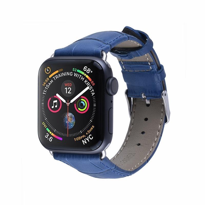 Pulseira de Couro para Apple Watch 38/40/42/44mm - Compras Chaves