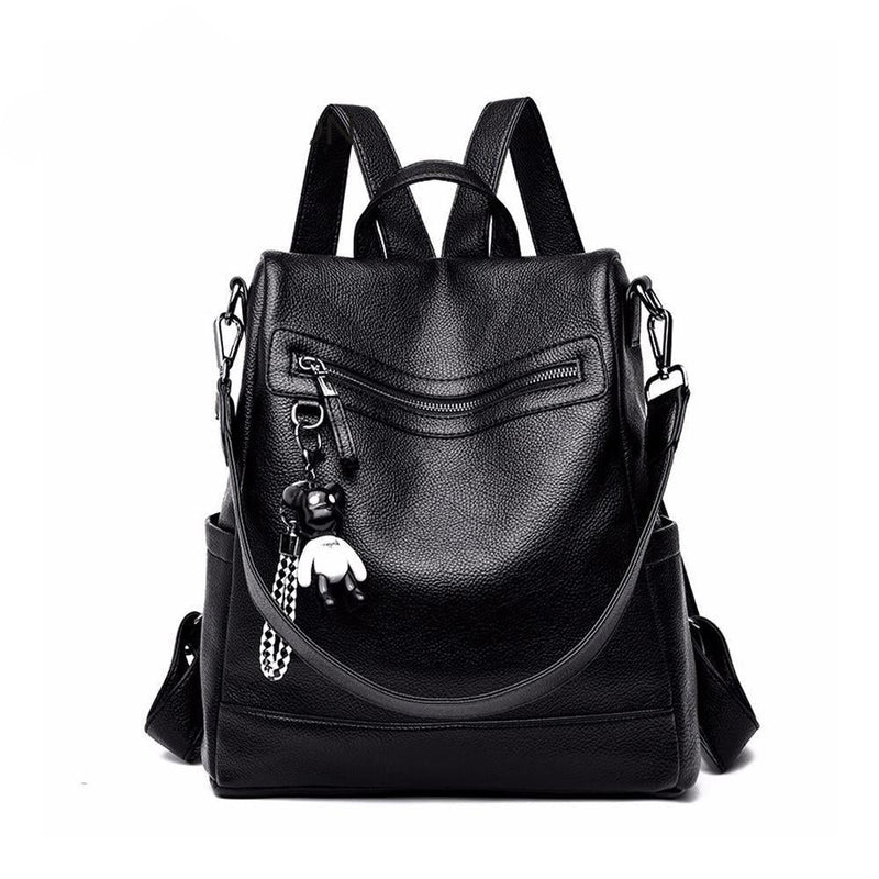 Bolsa Mochila Feminina Preta Stylus Antifurto - Frete Grátis - Compras Chaves