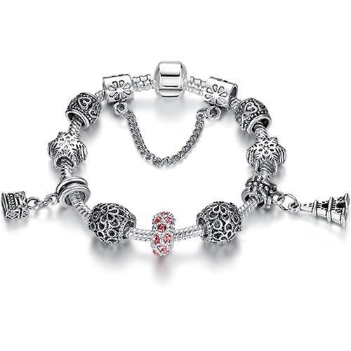 Pulseira com Berloque Crystal - Compras Chaves