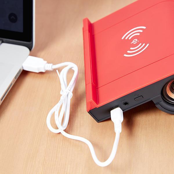 Carregador Wireless para celular com Caixa de Som Bluetooth - Compras Chaves